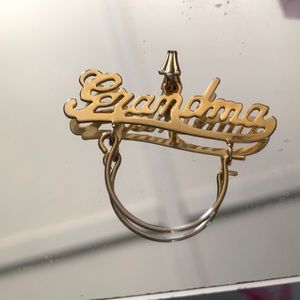 Grandma charm holder for necklace